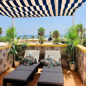 ático De Lujo En Primera Línea 2 Balcones Con Vistas Al Mar, Playa Apartamento Vera